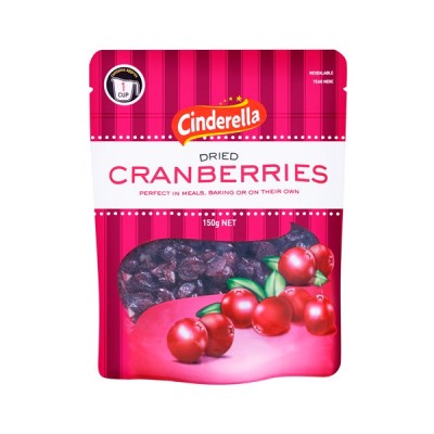 Cinderella Cranberries Dried 蔓越莓干 150g 